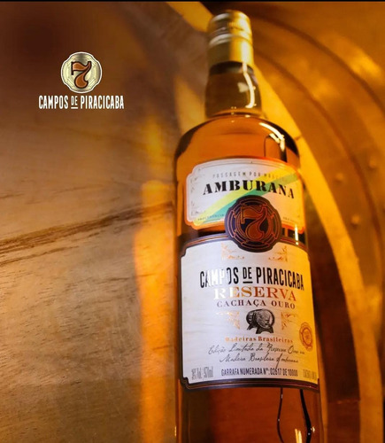 Cachaça 7 Campos Amburana Garrafas Numeradas 970ml Reserva