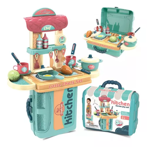 Conjunto De Brinquedos De Cozinha De Plástico Infantil De 8 Peças