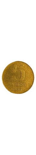 Moneda De 5 Pesos, 1984.