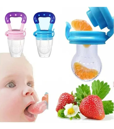 Chupeta Alimentador Em Silicone Higienica Porta Fruta Bebe