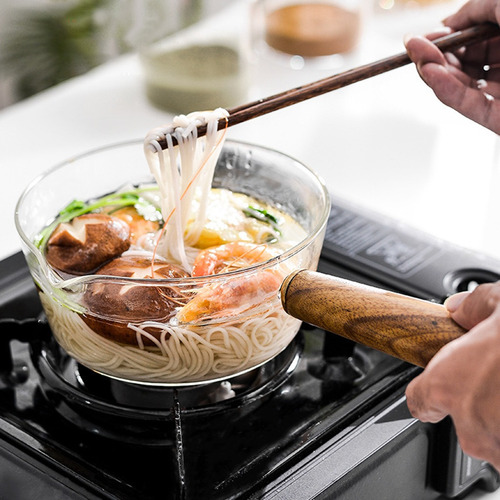 Sartén De Vidrio Compatible Con Salsa Antiadherente Olla