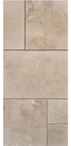 Marmol Travertino Patrón Frances Pulido Cepillado Piedra Nat