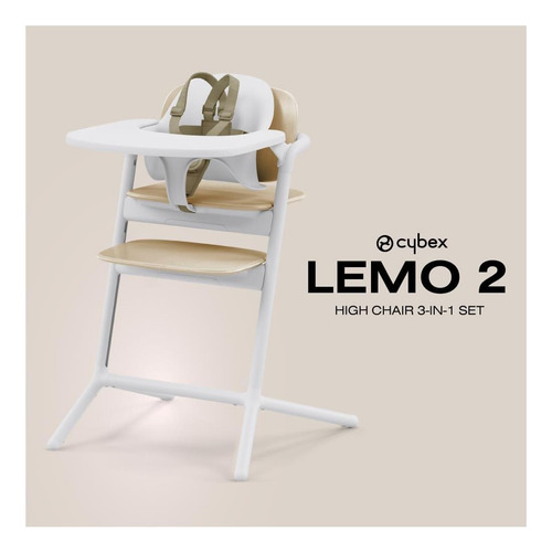 Cybex Lemo High Chair 3-in-1 Set Con Set De Bebé + Bandeja Y