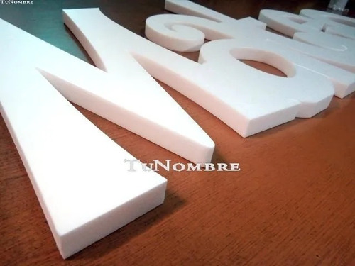 Imagen 6 de 9 de Letras Corporeas 9 Letras 30cm Tunombre Carteles Polifan