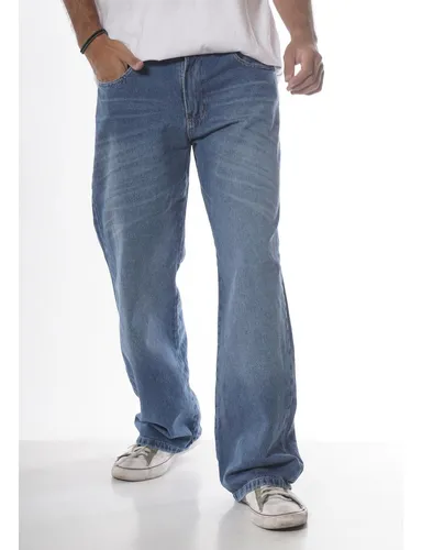 Pantalon wide leg hombre sale