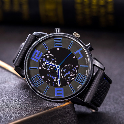 I Relógio Masculino De Luxo Com Pulseira De Silicone -