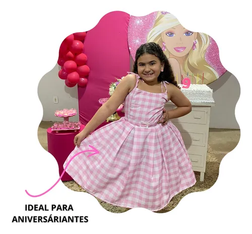 Vestido da barbie para festa sales de aniversario