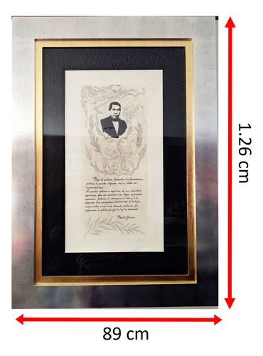 Grabado De Sergio Hernández Discurso Benito Juárez (Usado)
