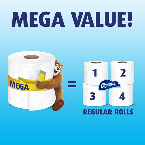 Papel Higiénico Charmin Essentials Soft, 30 Mega Rolls
