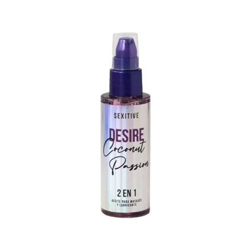 Aceite Y Lubricante Desire Coconut 2 En 1  60ml Sexitive