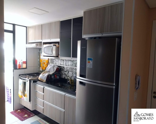 Apartamento A Venda No Bairro Vila Nossa Senhora Das Vitórias Em Mauá - Sp. 1 Banheiro, 2 Dormitórios, 1 Vaga Na Garagem, 1 Cozinha, Área De Serviço, Copa, Sala De Estar, Sala - Ap01189 - 69276675