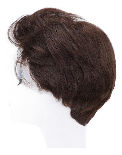 Peruca Masculina De Cabelo Artificial De Fibra De Alta Quali