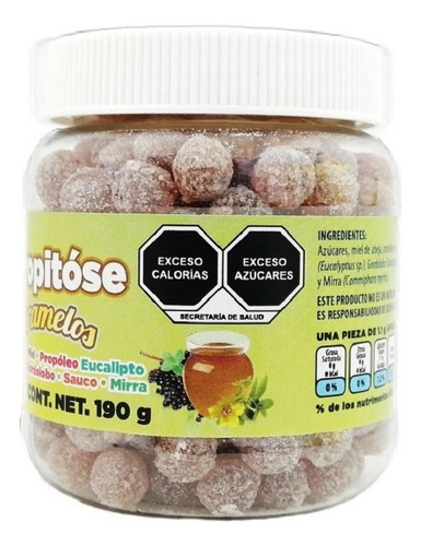 Caramelos Propítose Con Miel, Propóleo, Eucalipto Y Ext Nat