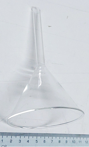 Embudo De Vidrio Borosilicato Rama Corta 51mm Diametro