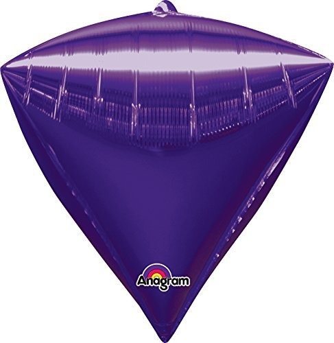 Anagram International Diamondz Globo Plano Morado, 17  , Mul