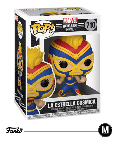 Funko Pop Lucha Libre 710 Captain Marvel La Estrella Cósmica