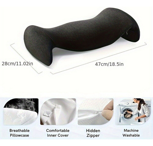 Almohada Para Dormir Con Soporte Lumbar De Espuma Viscoelást