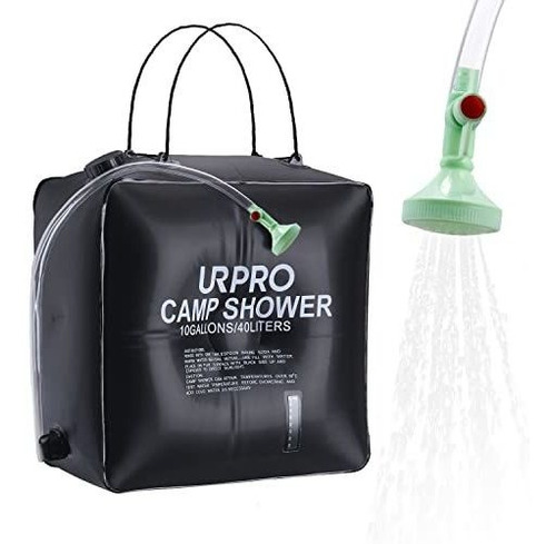 Urpro 10 Galones/40l Bolsa De Ducha Solar Calefacción M1ltz