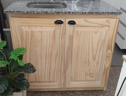 Imagen 2 de 8 de Bajo Mesada En Madera Macisa Con Mesada