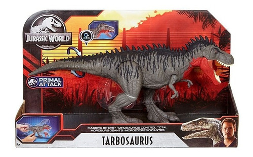 Jurassic World Primal Attack Tarbosaurus Mattel 36cm Nuevo!