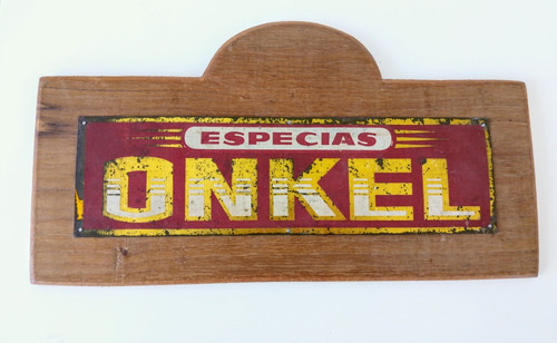 Antiguo Cartel Litografíado Publicidad Especias Onkel