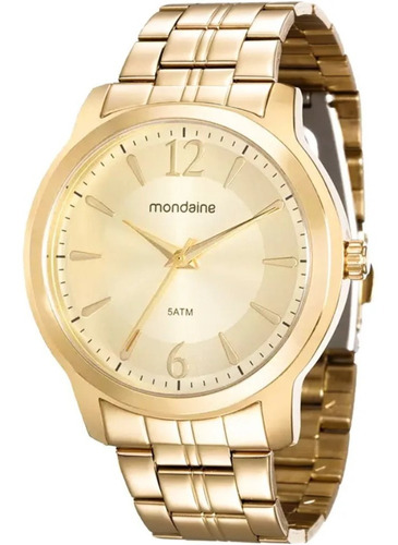 Relógio Mondaine Feminino Analógico Dourado 99017lpmvde2