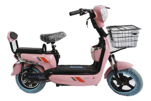 Imagen 3 de 8 de Moto Eléctrica Scooter 350w 48v 12ah Ruedas 14 Pulgadas