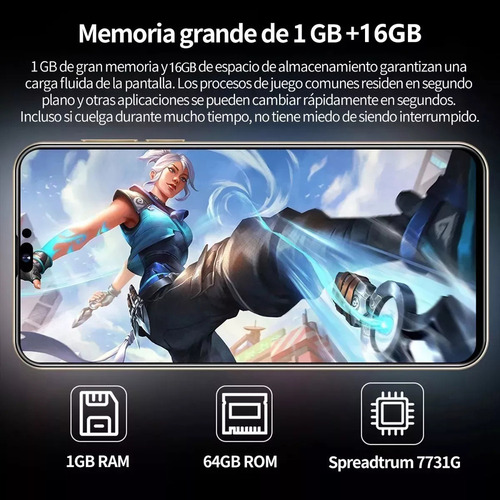 Para Android Celulares I14promax Pulgadas Barato Ram1gb Y Rom16gb