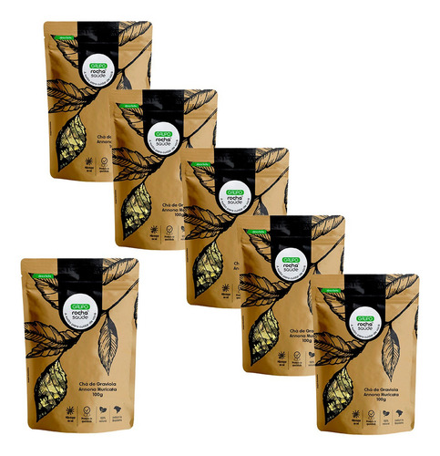 Kit 6 Chá De Graviola Rico Em Fibras Top De Linha - 100g