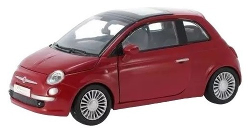 Fiat Nuova 500 Escala 1:24 Motor Max Rojo