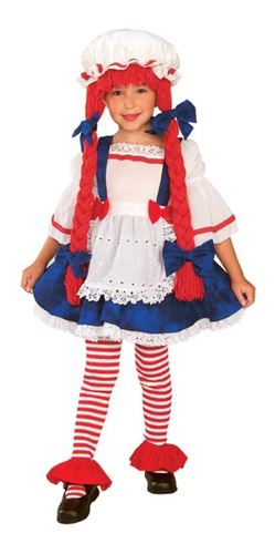 Disfraz De Muñeca Rag Doll Para Niñas, Envio Gratis