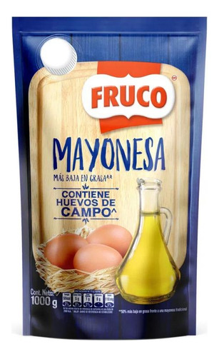 Salsa Mayonesa Bolsa 1000g Fruco - g a $24