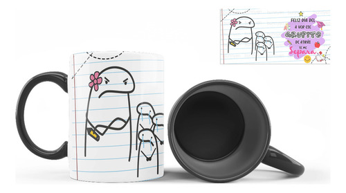 Taza Interior De Color, Flork, Maestra, Feliz Dia, Grupo