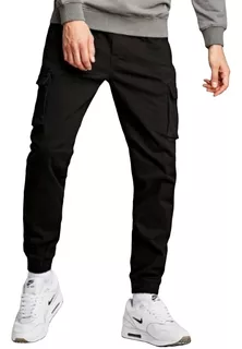 Pantalones Jogger Con Bolsillo De Hombre Joggers Fit