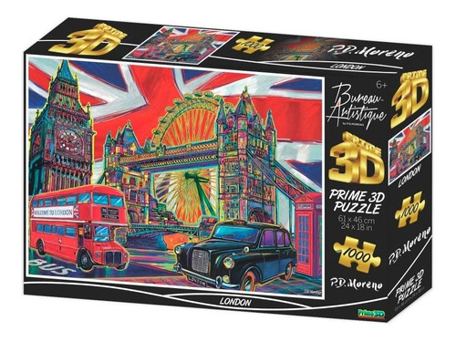 Puzzle Prime 3d 1000 Piezas Londres By P. D. Moreno P16047