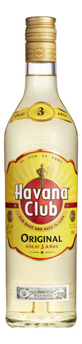 Ron Havana Club Añejo 3 Años 750ml. Ron Cubano Blanco