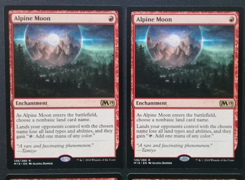 Carta Magic Mtg - Luna Alpina - Alpine Moon X2