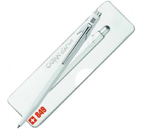 Bolígrafo - 849 Popline White Ballpoint Pen - Ca-849502