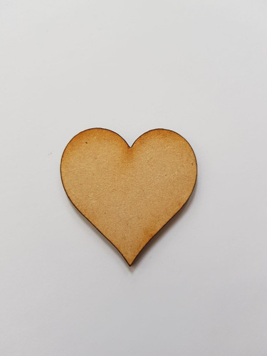 100 Figuras De Corazón En Mdf 5cm