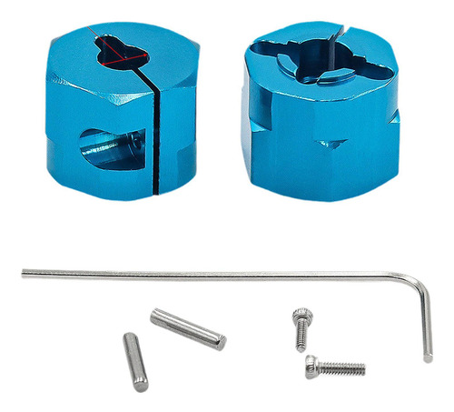 2 Piezas 1/10 Rc Car Rueda Hex Adaptadores De Accionamiento