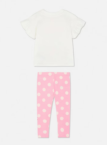 Set Playera Y Pantalon Rosa De Minnie Mouse Disney Original