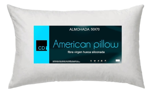 Almohada American Pillow Hotelera 50x70cm Fibra Siliconada