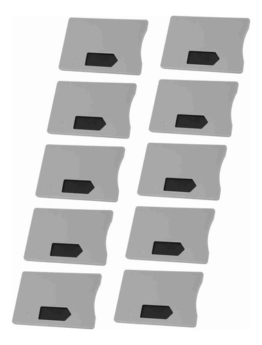 Protector De Tarjetas De Identidad Rfid, 10 Unidades, Funda