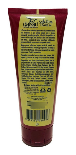 Kit Shampoo, Condicionador, Mascara, Leave-in Salutem Dalsan