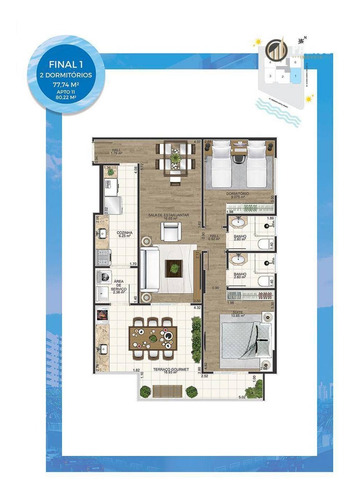Apartamento Residencial À Venda, Maracanã, Praia Grande - . - Ap1568