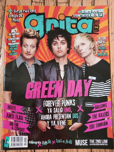 Revista Grita, Gree Day Forever Punks, Año 2012.