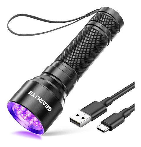 Linterna Led Luz Negra Mini Lámpara Uv 21 Ledes Detector De