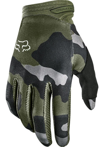 Luva Fox Dirtpaw Przm Camo Motocross Trilha Enduro Clarino® Cor Verde Tamanho Gg
