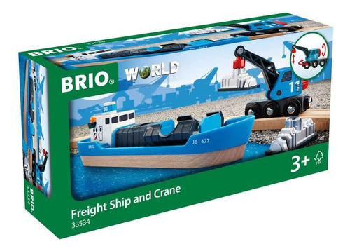 Vagon Grua Brio World 33534 Para Portacontenedores, 4 Pie...