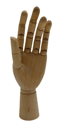 Mão De Madeira Manequim 30cm Hand